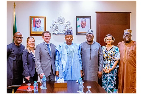 VP Shettima with a delegation from the Bill & Melinda Gates Foundation led by the President of its Global Growth & Opportunity Division, Mr Rodger Voorhies, at the Presidential Villa on Wednesday, 15/11/2023