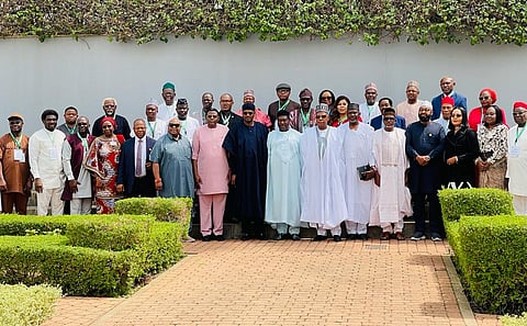 Vice President Shettima with the newly inaugurated Committee members