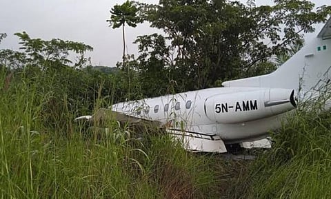 the crashed jet