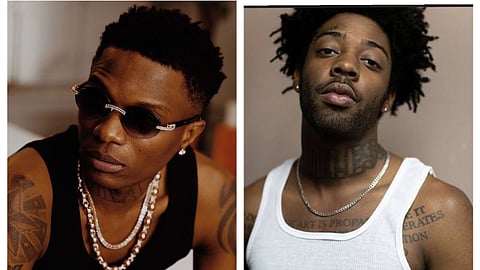Wizkid (left) with Brent Faiyaz (right).