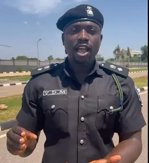 Verydarkman in Police uniform