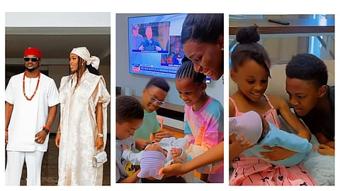 Singer Paul okoye and family