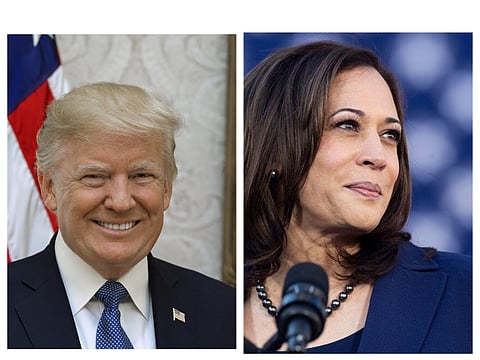 Donald Trump and Kamala Harris