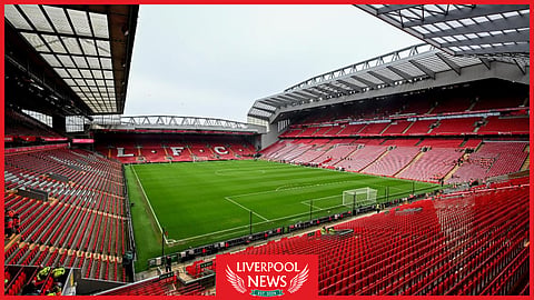 Anfield, the home of Liverpool
