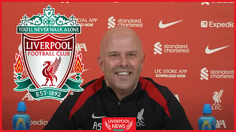 Arne Slot provided a Liverpool fitness update. (Credit: Liverpool FC YouTube)