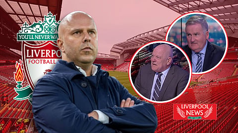 Richard Keys and Andy Gray react to Arne Slot at Liverpool. (Credit - Imago/beIN Sports on YouTube)