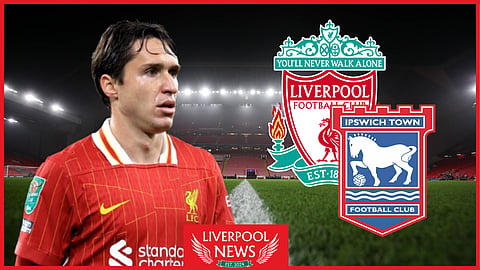 Liverpool star Federico Chiesa could revive his Reds career against Ipswich (Credit: Imago)