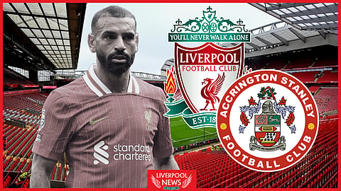 Mohamed Salah is expected to miss out when Liverpool face Accrington Stanley (Credit: Imago)