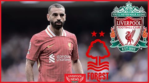 Mo Salah missed a key chance for Liverpool v Nottingham Forest (Credit: Imago)