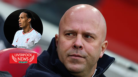 Arne Slot provided an update on Virgil van Dijk's Liverpool future. (Credit: Imago)