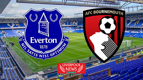 Everton played Bournemouth at Goodison Park