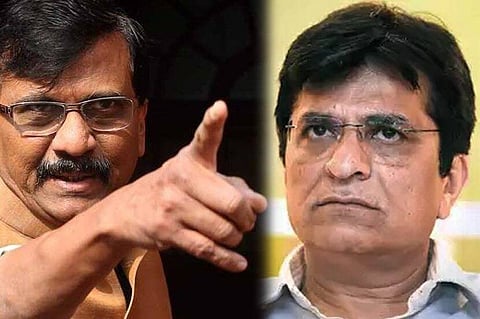 sanjay raut and kirit somaiya