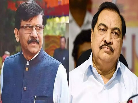 sanjay raut, eknath khadse