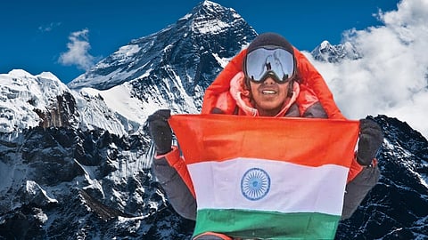 Kasturi Savekar summits Mount Everest