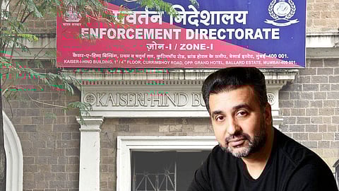Ed action on Raj Kundra
