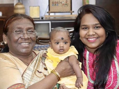 Draupadi Murmu With Daughter