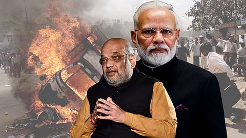 Amit Shah : गुजरात दंगल प्रकरणी पंतप्रधान मोदींवर झालेले आरोप राजकीय सुडातून