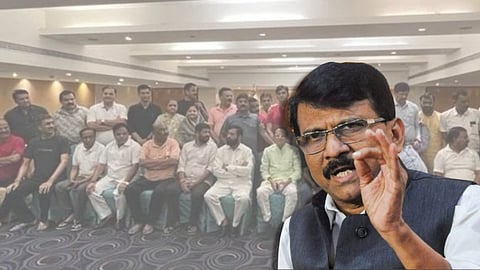 मुंबईत आल्यावर आमदारांच्या श्रद्धेची खरी कसोटी, संजय राऊतांचा इशारा