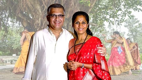 ग्लासात ग्लास छत्तीस ग्लास...; वटपौर्णिमा मित्ताने सुप्रिया सुळेंचा खास उखाणा