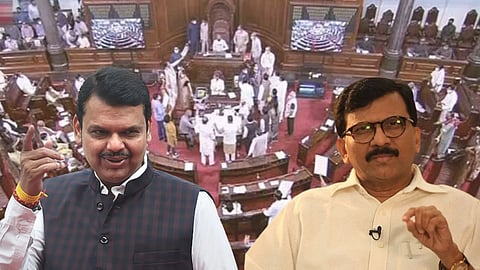 Sanjay Raut and Devendra Fadnavis