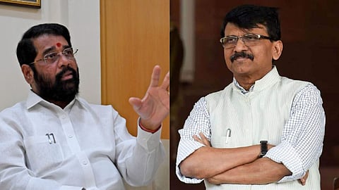 एकनाथ शिंदे पहिल्यांदाच हॉटेलबाहेर; राऊतांना दिले थेट आव्हान