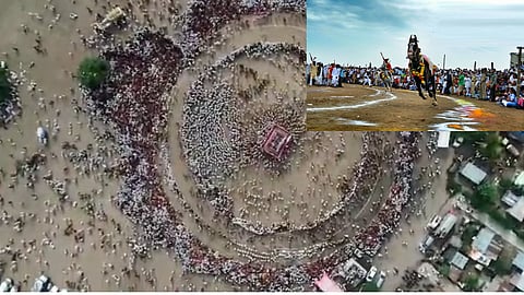 मेंढ्या, झेंडेकरी, तुळस, विणेकरी..., डोळ्यांचे पारणे फेडणारे पालखीच्या रिंगण सोहळ्याची दृश्य