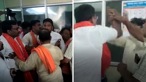 Crop Insurance : शिवसेना पदाधिकाऱ्याने विमा कंपनी अधिकाऱ्याच्या लगावली कानशिलात