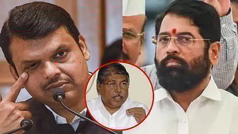 मनावर दगड ठेवून शिंदेंना मुख्यमंत्री केले; चंद्रकांत पाटलांचे मोठे विधान