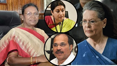 काँग्रेसने मुर्मू यांना राष्ट्रपत्नी म्हटले, संसदेत गदारोळ, सोनिया गांधी-स्मृती ईराणीत बाचाबाची