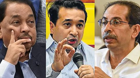 Nitesh Rane : नारायण राणेंनी शिवसेना सोडल्यानंतर त्यांना मारण्यासाठी उद्धव ठाकरेंनी सुपारी दिली होती