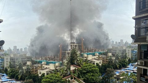 Mumbai : अंधेरीत सिनेमाच्या सेटला मोठी आग; अग्निशमन दलाचे आग विझवण्यासाठी प्रयत्न सुरु