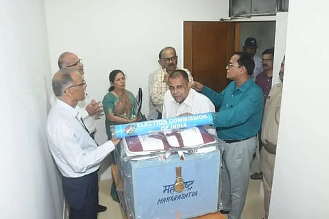 Presidential election : राष्ट्रपतीपदाच्या निवडणुकीसाठी मतदान साहित्य मुंबईत दाखल