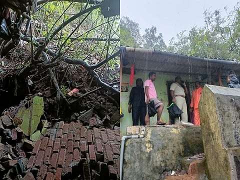 Monsoon Update | विक्रोळीत पंचशील नगर येथे घरांवर कोसळली दरड