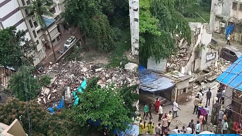 बोरिवलीत चार मजली इमारत कोसळली; रहिवासी ढिगाऱ्याखाली अडकल्याची भीती