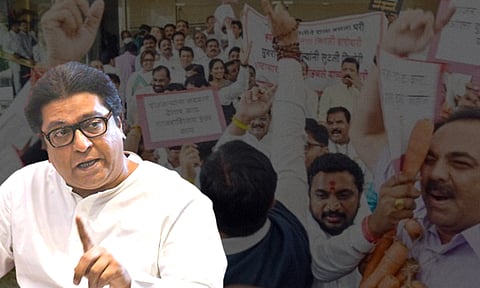 धक्काबुक्की करणाऱ्या आमदारांवर राज ठाकरे संतापले; म्हणाले...