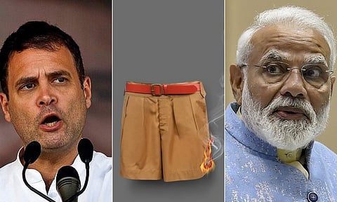 काँग्रेसने शेअर केला RSS पोशाखाचा फोटो; भाजप नेते आक्रमक