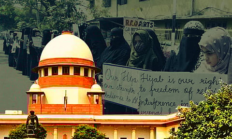 ‘हिजाब’वर न्यायाधीशांंमध्ये मतभिन्नता; खंडपीठाकडे प्रकरण सोपवलं