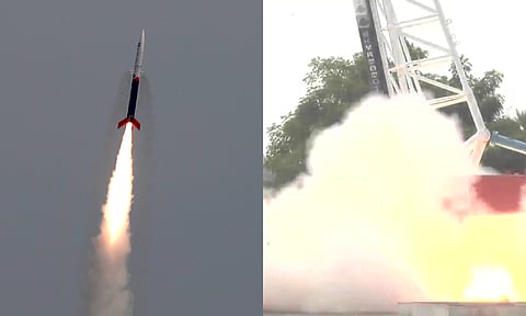 भारताने रचला इतिहास; पहिले खासगी रॉकेट विक्रम-एसचे यशस्वी प्रक्षेपण
