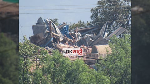 Illegal construstion demolished From Afzal Khan Tomb