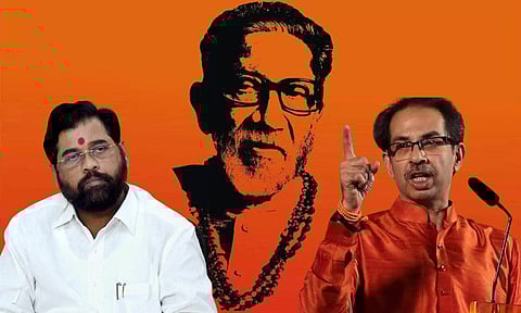 बाळासाहेब असते तर ढोंग्यांना शिवतीर्थावरच सोलून अन्...; शिवसेनेचा शिंदे गटावर निशाणा