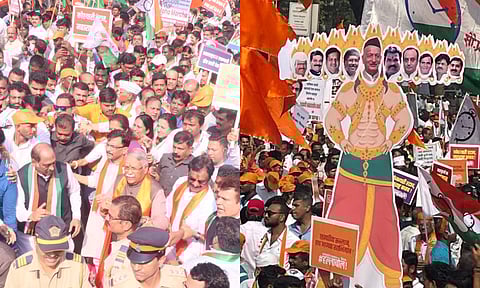 महाविकास आघाडीच्या महामोर्चाला विराट गर्दी, बडे नेते सहभागी