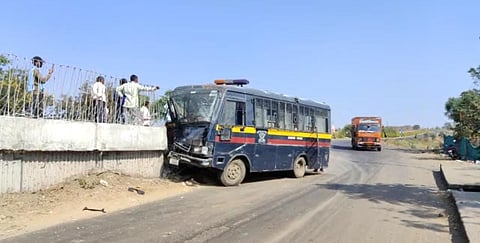 Accident of police van