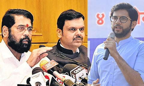 shinde fadnavis aditya thackeray