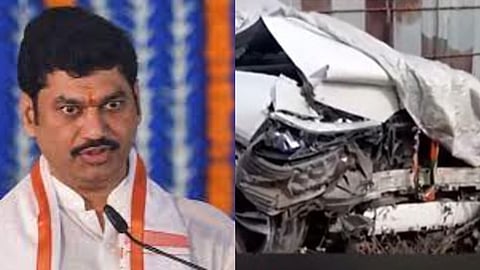 राष्ट्रवादी काँग्रेसचे नेते धनंजय मुंडेंच्या कारला अपघात