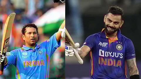Virat Kohli, Sachin Tendulkar