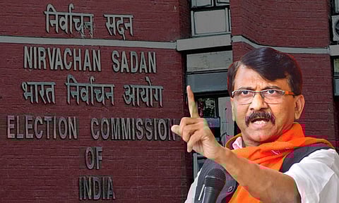 पद आणि पक्ष काढून घ्यायची निवडणूक आयोगाची लायकी आहे का? राऊतांचा घणाघात