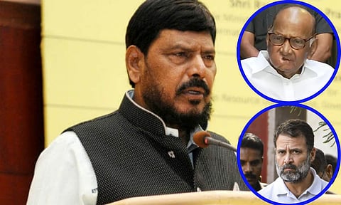 शरद पवारांनी आता एनडीएसोबत यावं; आठवलेंचे थेट निमंत्रण, राहुल गांधींनी तोंड...