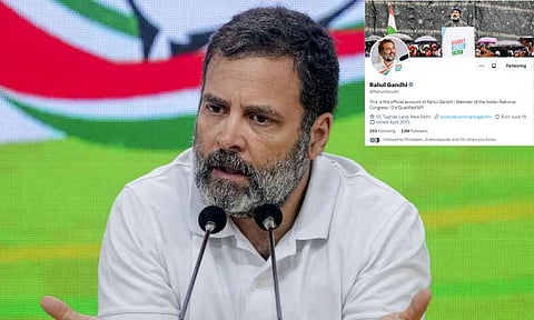 'अपात्र खासदार...' राहुल गांधींच्या ट्विटरवरील बायोमध्ये बदल