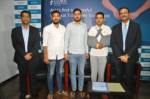 33 वर्षीय व्यक्तीवर परेलच्या ग्लोबल हॉस्पिटल्समध्ये दुहेरी हात प्रत्यारोपण यशस्वी