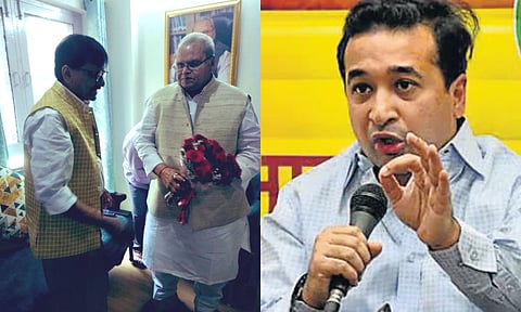 या भेटीत देशविरोधी षडयंत्र रचलं होतं का? नितेश राणेंची राऊत-मलिक भेटीवर टीकास्त्र